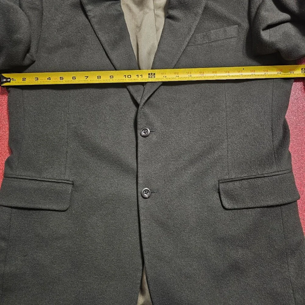 Jos A Bank‎ Cashmere Gordon Blazer 44L Dark Green Sport Coat Gentleman Academia